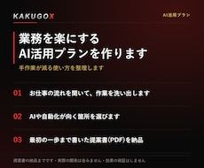 業務を楽にするAI活用プランを作ります イメージ1