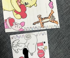 結婚式の招待状の返信に可愛いイラストかきます イメージ1