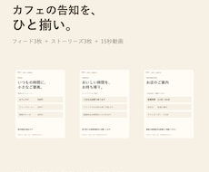 カフェのメニュー告知と縦型動画を制作します イメージ1