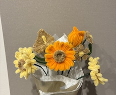 モールフラワーで枯れない花束をつくります イメージ1