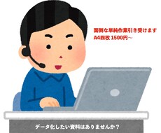 手書き文書・PDF・書籍等をテキスト化します イメージ1