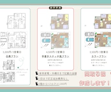 民泊・旅館業・不動産用間取り図を作成します イメージ1