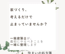 家づくり、最初に何を決めるか一緒に整理します 住まいの処方箋｜建築士と家づくり前のプロセスを楽しむ