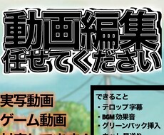 YouTubeの動画編集を最安値で提供します イメージ1