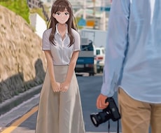 物語性のある背景付きイラストを制作します イメージ1
