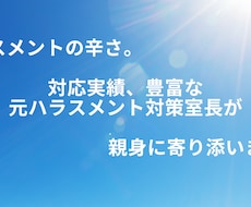 ハラスメントでお悩みの方。適切な対応をお教えします イメージ1