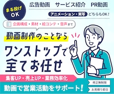 アニメーション広告動画を制作します 丁寧且つ迅速な対応で初めての方も安心！