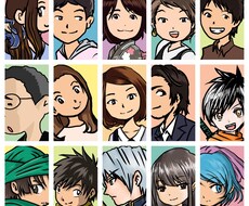 漫画タッチのSNSアイコン描きます 現役の漫画家が、あなたをマンガキャラクター風のアイコンに！