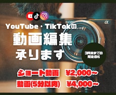 YouTubeやTikTokの動画編集承ります イメージ1