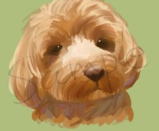 リアルでかわいい愛犬の似顔絵描きます 写真からイラストにしますイラスト/犬/似顔絵