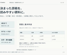 確定原稿を8枚以内の資料に整えます イメージ1