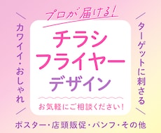 ターゲットに合わせたチラシを制作いたします イメージ1