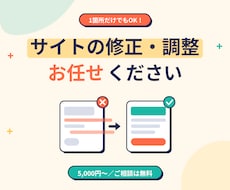 HP・LPの修正やカスタマイズを承ります イメージ1