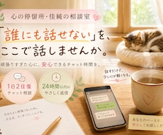 頑張りすぎた心に、安心できるチャット時間を届けます イメージ1