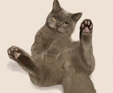 ペットの写真をもとにリアルなイラスト描きます プレゼントや、スマホの待ち受け、アイコンにお使いいただけます