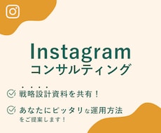 Instagramマーケティングのコンサルをします 戦略設計しっかりできていますか？最適な運用方法をご提案！