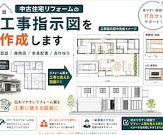 中古住宅のリフォーム工事の指示図/展開図作成します イメージ1