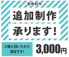 ご購入者様限定　追加制作承ります 後日でもOK！オプション・追加制作購入窓口です！