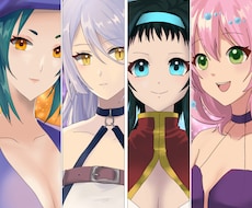 線画へ彩色致します 頂いた線画に対し彩色させていただきます