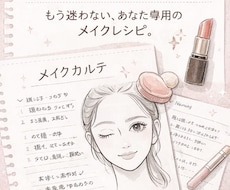 あなただけの メイクレシピカルテ作ります あなたの顔立ちに合わせて、メイクを言語化