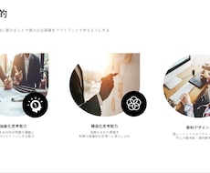 業界トップの資料作成代行をします 資料作成に留まらず、戦略立案などのロジック構築まで幅広く対応