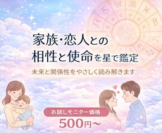 家族・恋人との相性と使命を星で鑑定します イメージ1