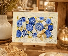 世界に一つ♡スクレツィアート画®を制作します ～色彩と粒子が織りなす幻想的なアート～