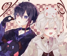 厚塗り風のかわいいイラストお描きします