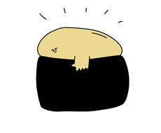 シュールでゆるいイラストを描きます シュールでゆるい絵がお好きな方へ。商用利用可能！
