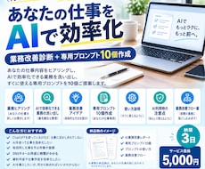 仕事をAIで効率化するプロンプト10個作ります イメージ1