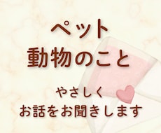 ペット・動物への想いをやさしくお聞きします イメージ1