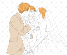 シンプル線画イラスト作成します イメージ1