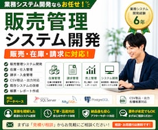 販売管理システムを開発・改修しますます 販売・在庫・請求管理の実務経験があります