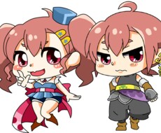 ミニキャラクターイラスト作成します ぷにぷに・ポップ・かわいい！オプションにてキャラデザも可！