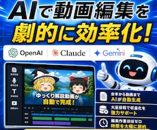 YMM4/ゆっくり動画の自動編集ツールを提供します 初心者でも数分で動画制作。台本/動画編集/投稿作業を自動化！