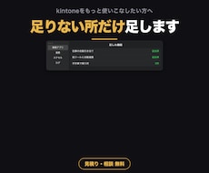 kintoneなど業務アプリの改修と連携をします 30,000円から。足りない機能を足せます