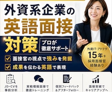 外資系企業への転職・英語面接対策します 面接官に刺さるロジックを構築。理想のオファーを勝ち取ります。