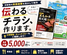 印刷実務経験を活かし伝わるチラシ・POPを作ります イメージ1