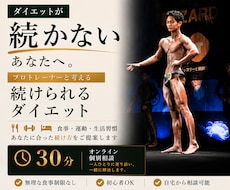 ダイエットが続かない理由を整理します イメージ1