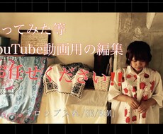 歌ってみた等YouTube用動画を編集致します イメージ1