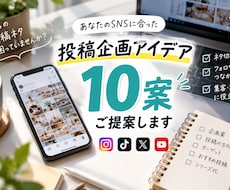 SNS投稿の企画を10案ご提案します イメージ1