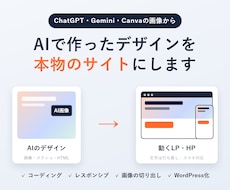 AIで作ったデザインを本物のサイトにします イメージ1