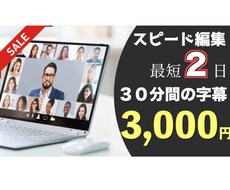動画編集　テロップ挿入します イメージ1