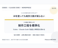 Codex Web制作工程を標準化します イメージ1
