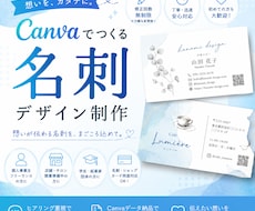 低価格でCanvaで伝わる名刺を作成します イメージ1