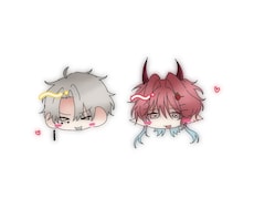 商用〇 2枚セットで可愛いミニキャラを描きます イメージ1