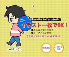 イラスト1枚でOK！動くループ動画を作成します イメージ1