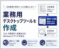 業務用デスクトップツールを作成します イメージ1