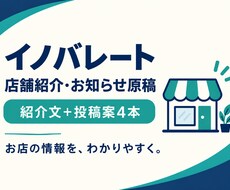 店舗紹介文とお知らせ投稿案を作成します 営業時間やサービス情報を整理し、お客様向けの原稿へ