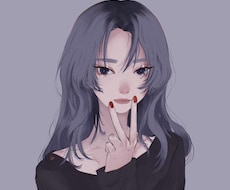 ダークでマットな世界観の素敵なイラスト描きます 他の人と一味も二味も違う素敵なアイコンでSNS映えさせよう！